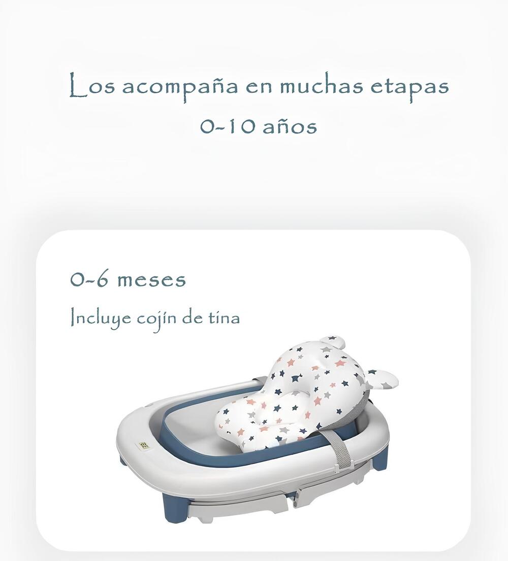 Bañera Con Cojin Termómetro Más Accesorios Rosada Lubabycas