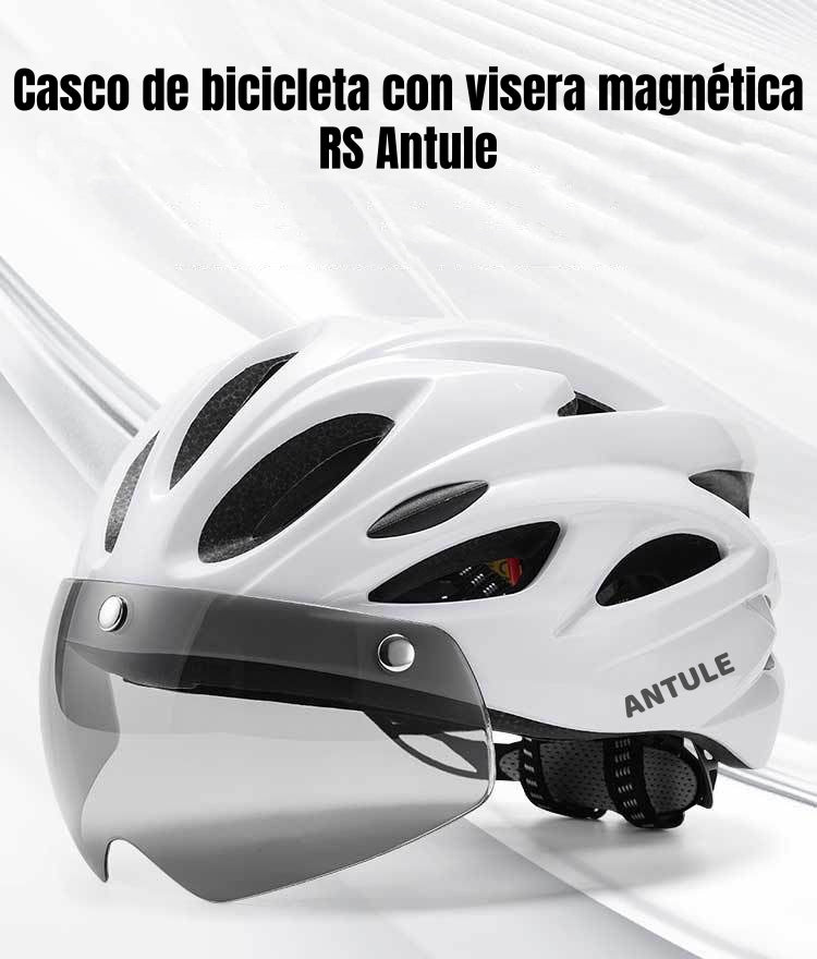 Casco Bicicleta Adulto Con Visera Magnética Azul RS Antule