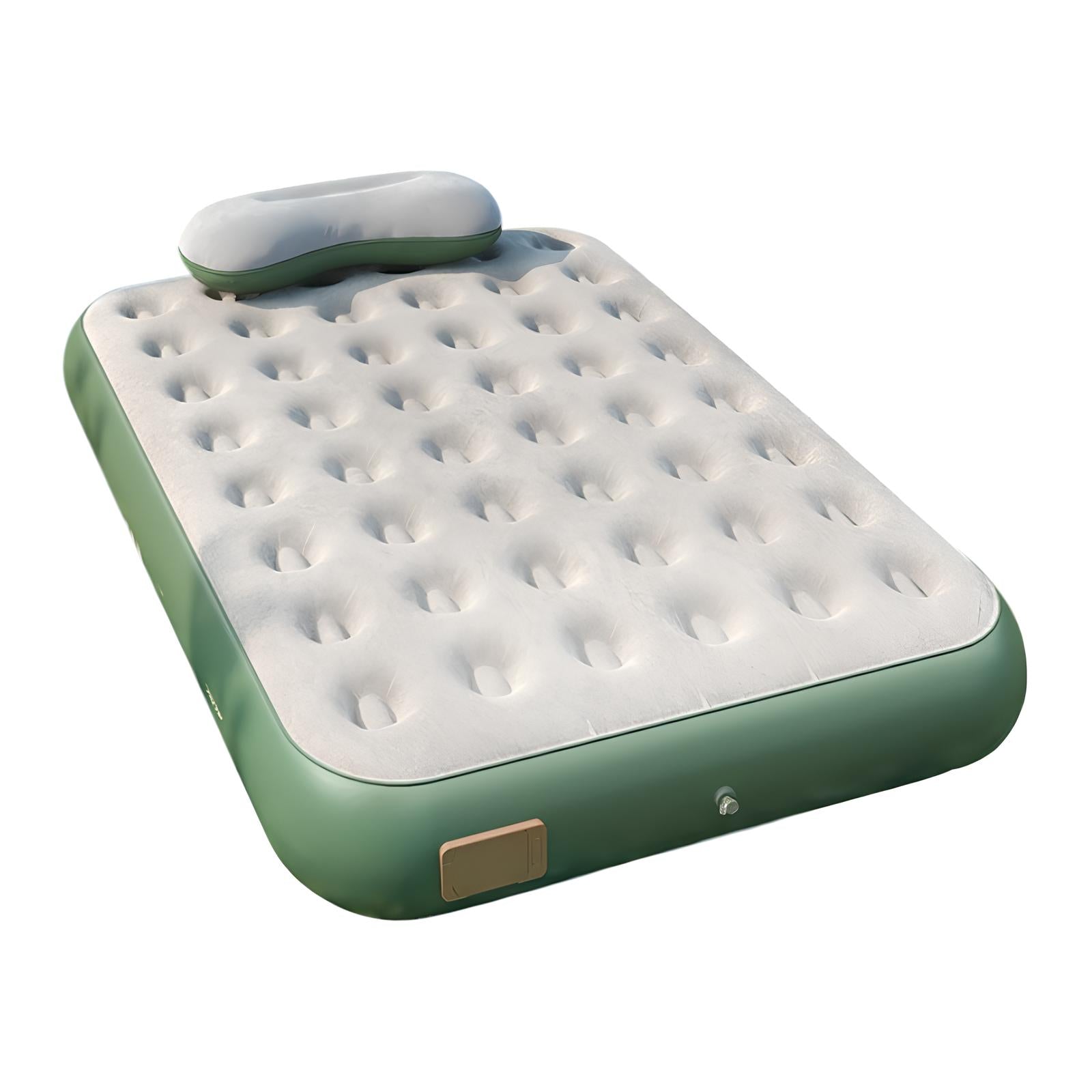 Colchón Cama Inflable Eléctrico Con Cojín Bolso 1 Plaza
