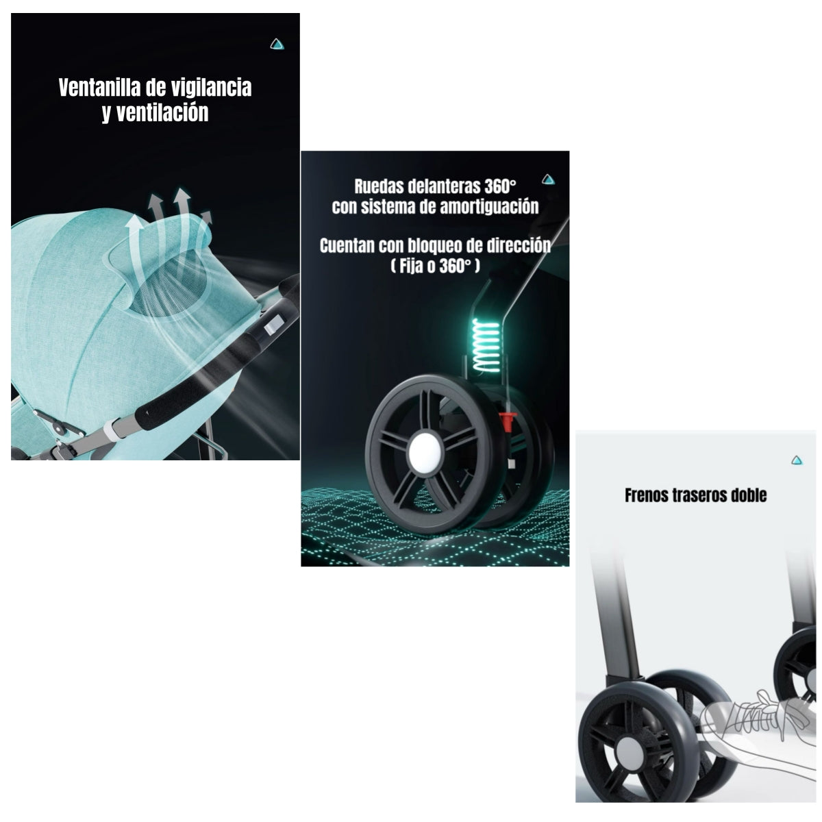 Coche De Paseo Reclinable Liviano Smart Rosado LuBabycas