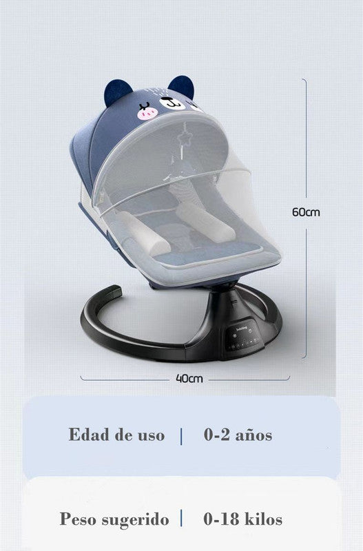 Mecedora Eléctrica Reclinable Bluetooth Lubabycas Osito