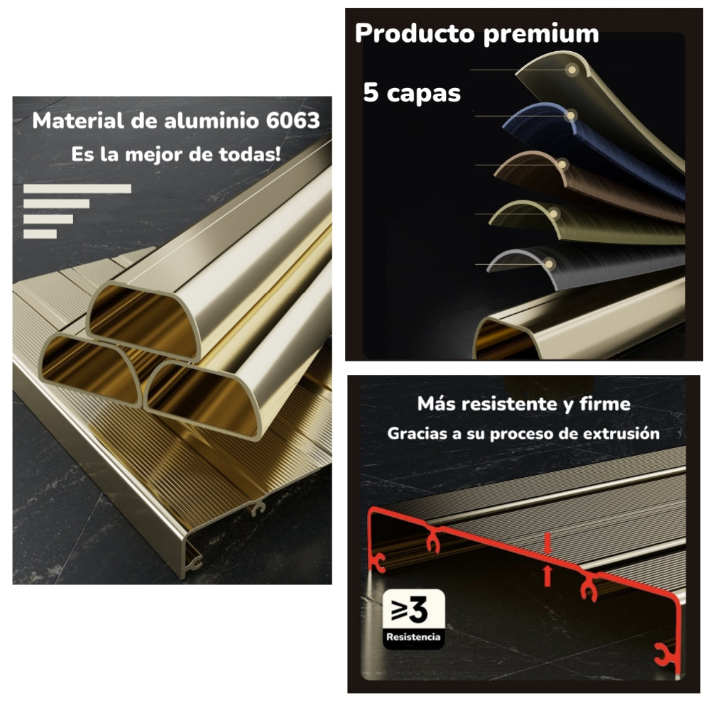Escalera De Aluminio Dorada 5 Escalones By LuBabycas