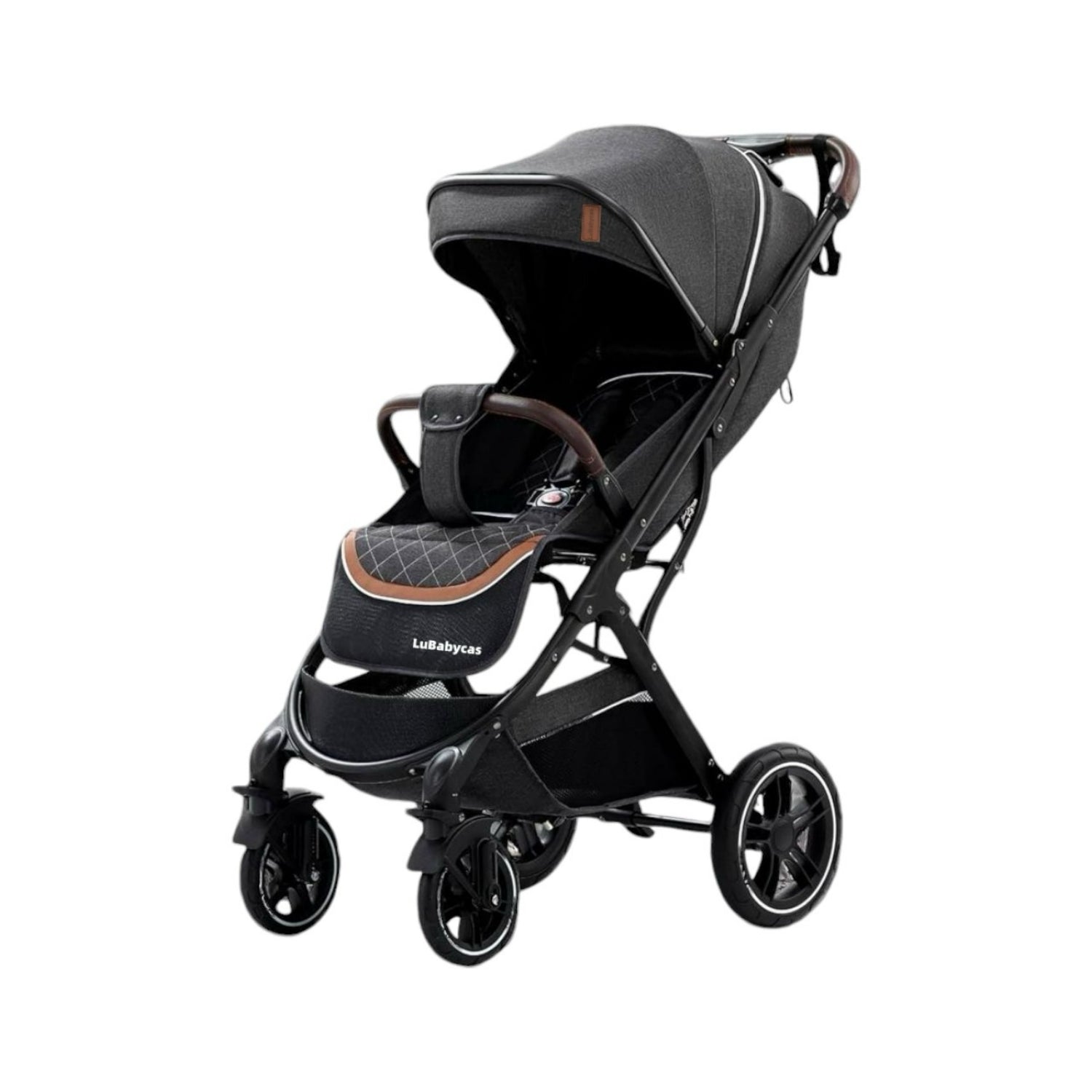 Coche de Paseo Con Cubre Pies LuBabycas Negro