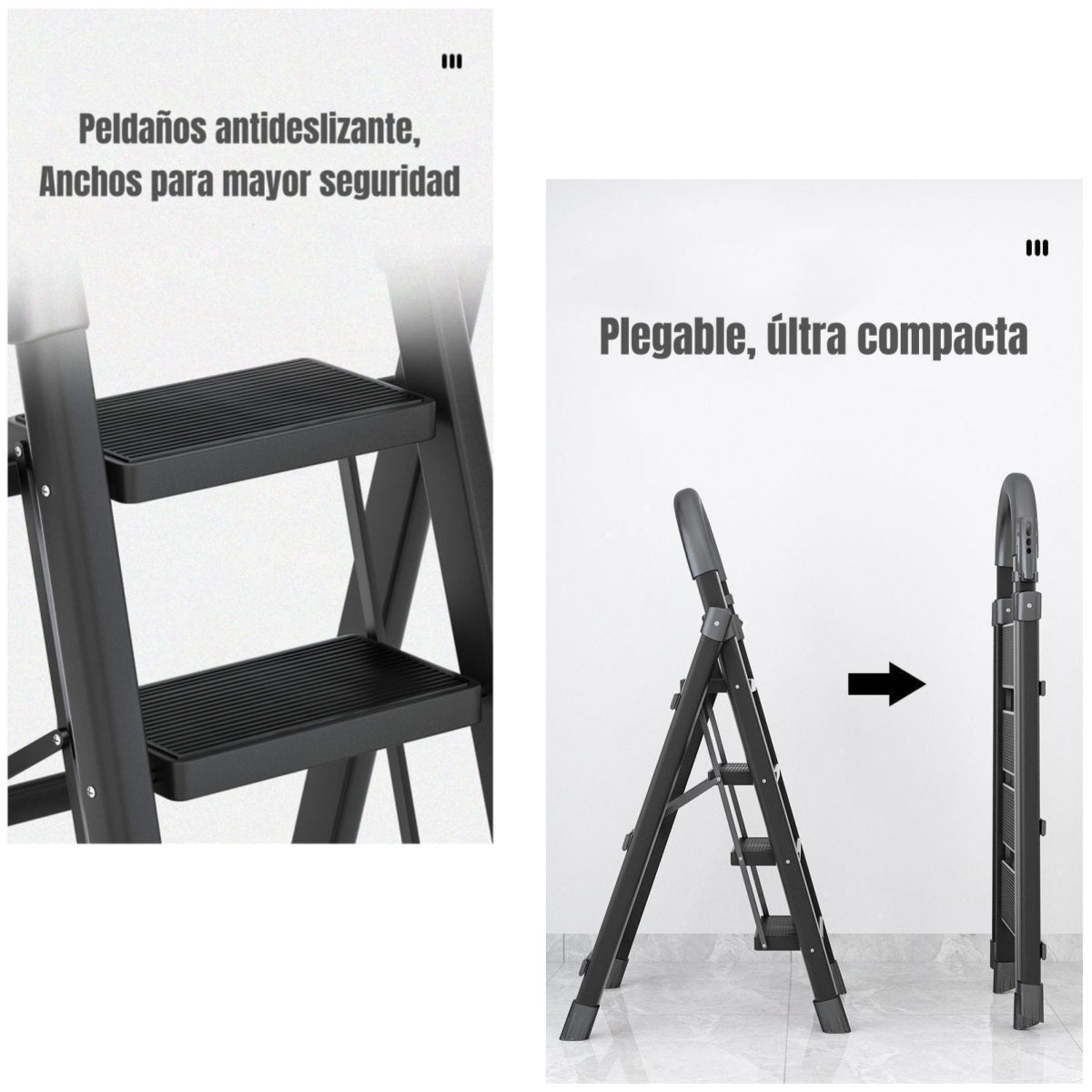 Escalera De Acero Plegable Con 4 Escalones By LuBabycas