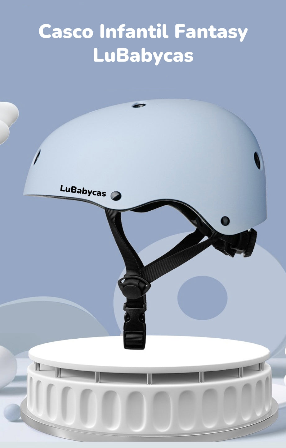 Casco Infantil Bicicleta Regulable Fantasy Rosado LuBabycas