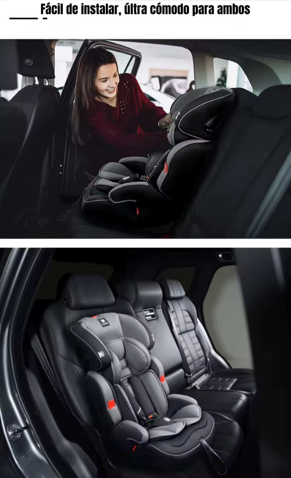 Silla De Auto Butaca 9-36KG 12 Años Rosada WE05 LuBabycas