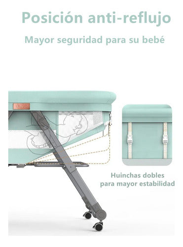 Cuna Bebé Con Accesorios Verde By Lubabycas
