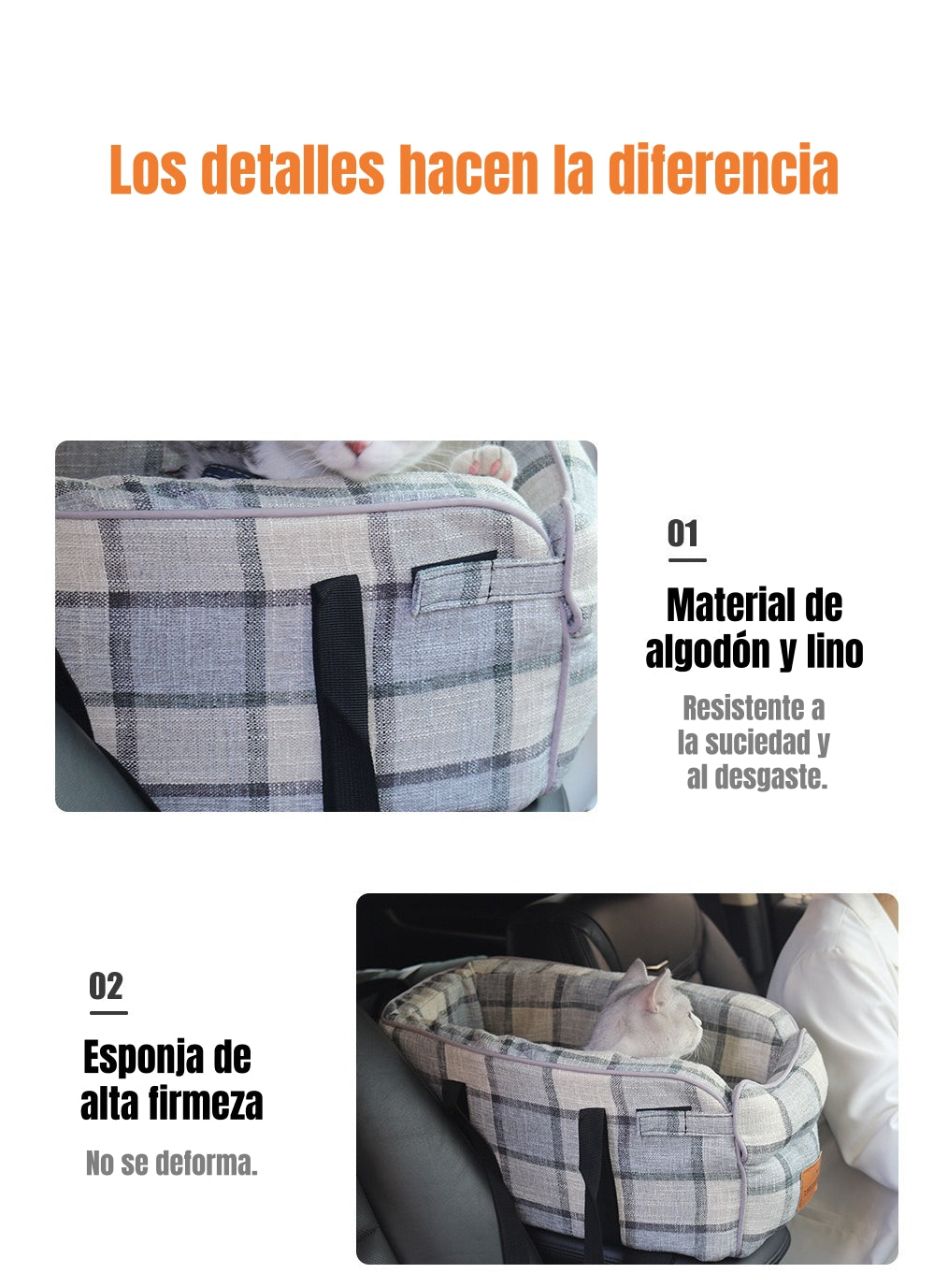 Bolso De Asiento Mascotas Portatil Transportador 2 En 1 Azul