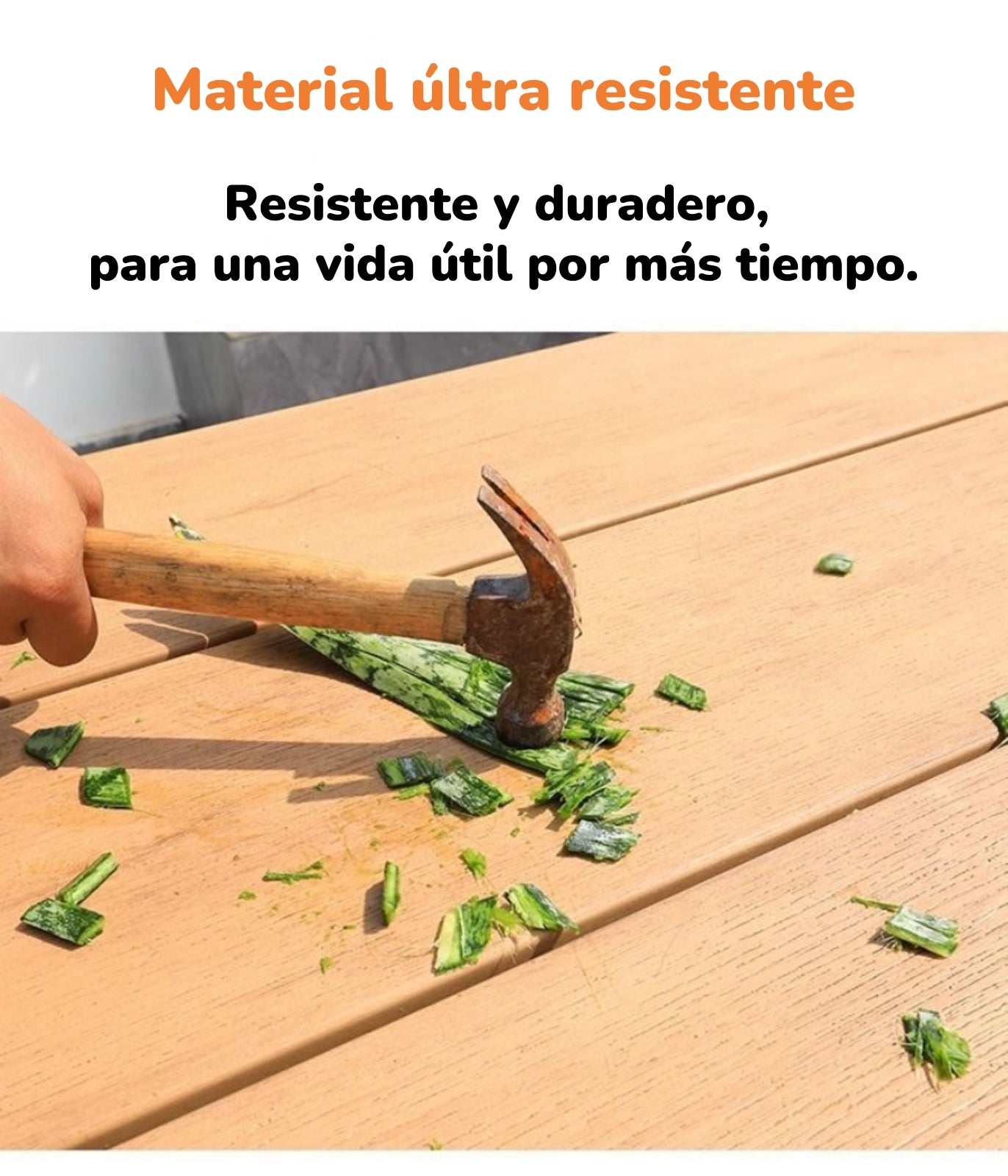 Juego De Comedor Exteriores 220CM Y 8 Sillas Impermeables