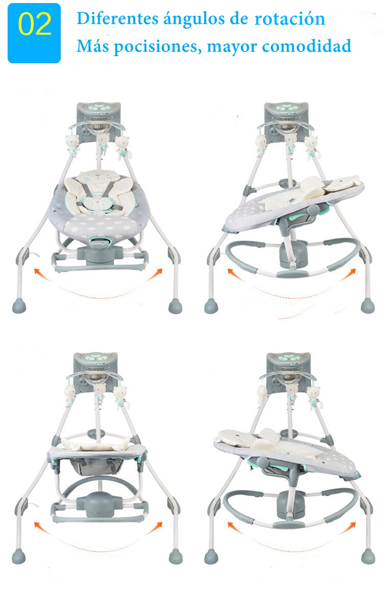Columpio Mecedora Electrico 360° Ingenuity Lubabycas