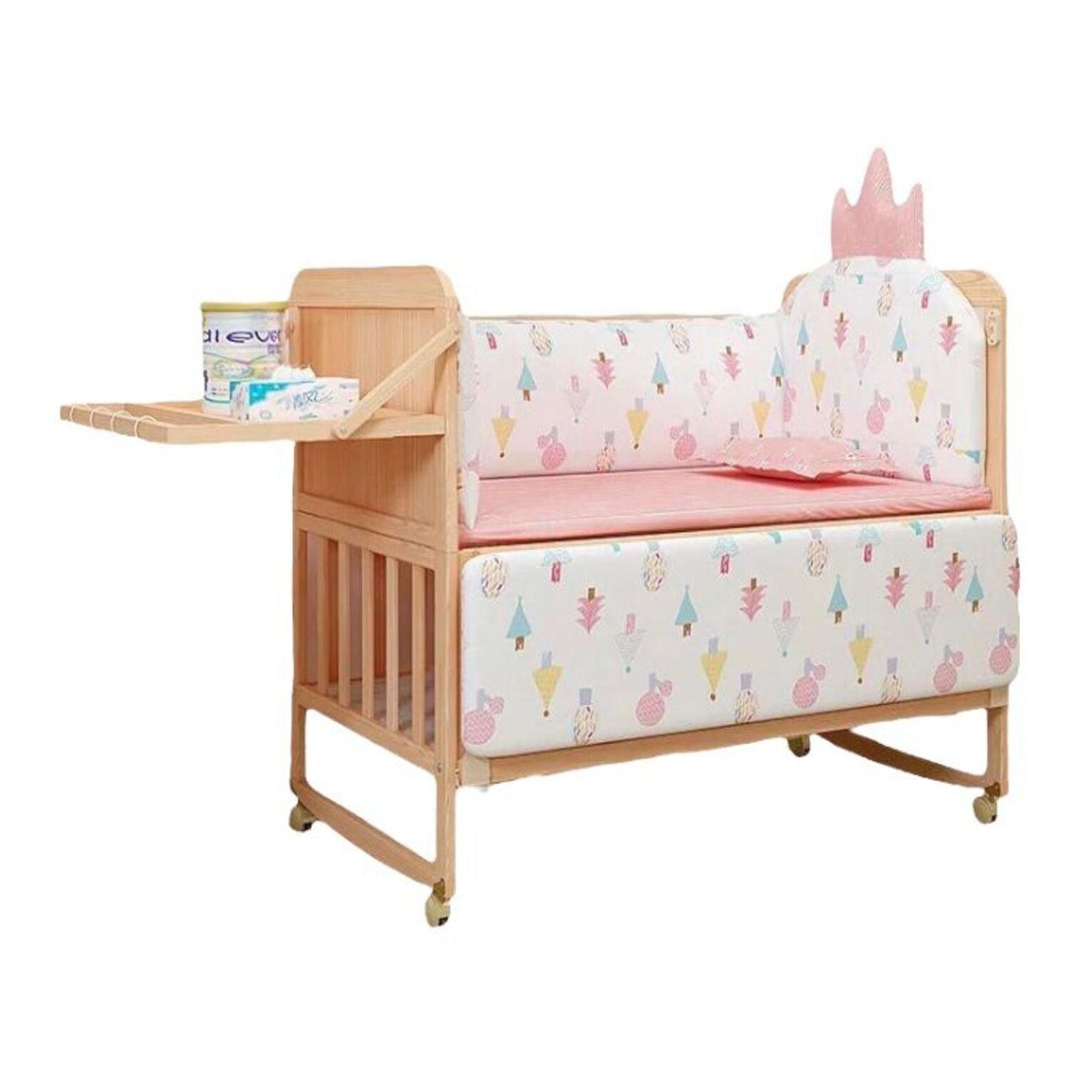 Cuna Colecho Madera Pack&Play Con Mudador LuBabycas