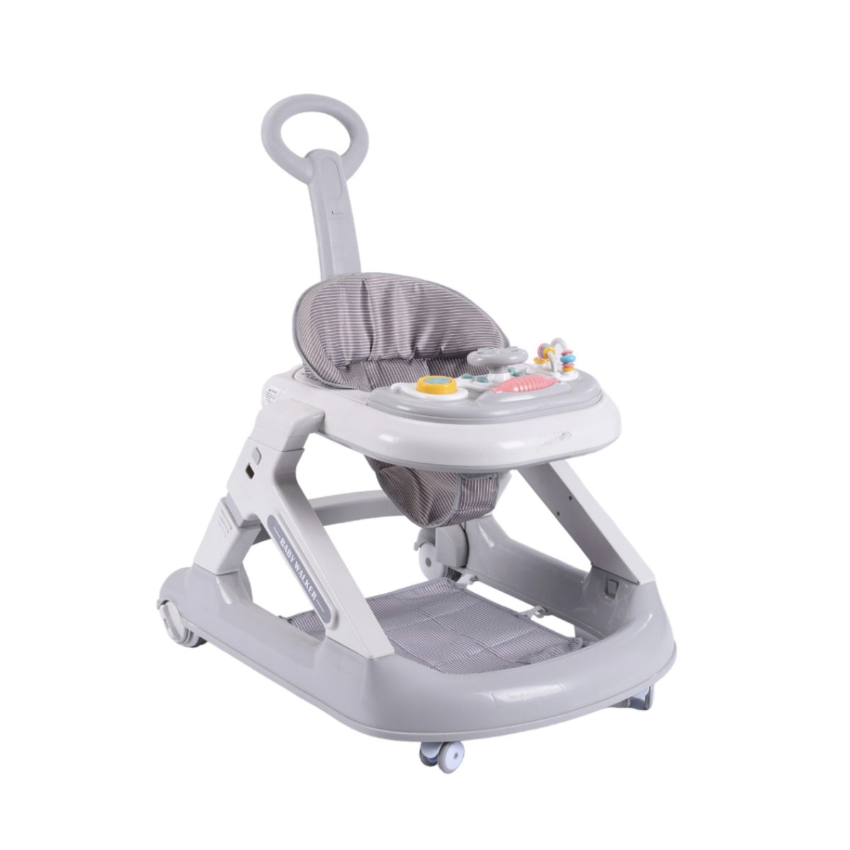 Andador Caminador 5 En 1 Con Apoya Pies Gris LuBabycas