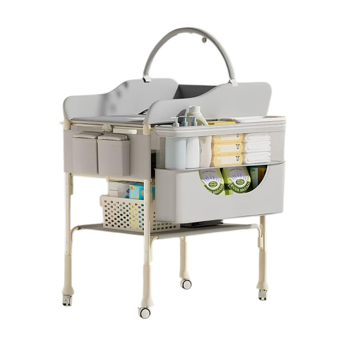 Mudador De Pañales LuBabycas Plegable Regulable Versa Gris