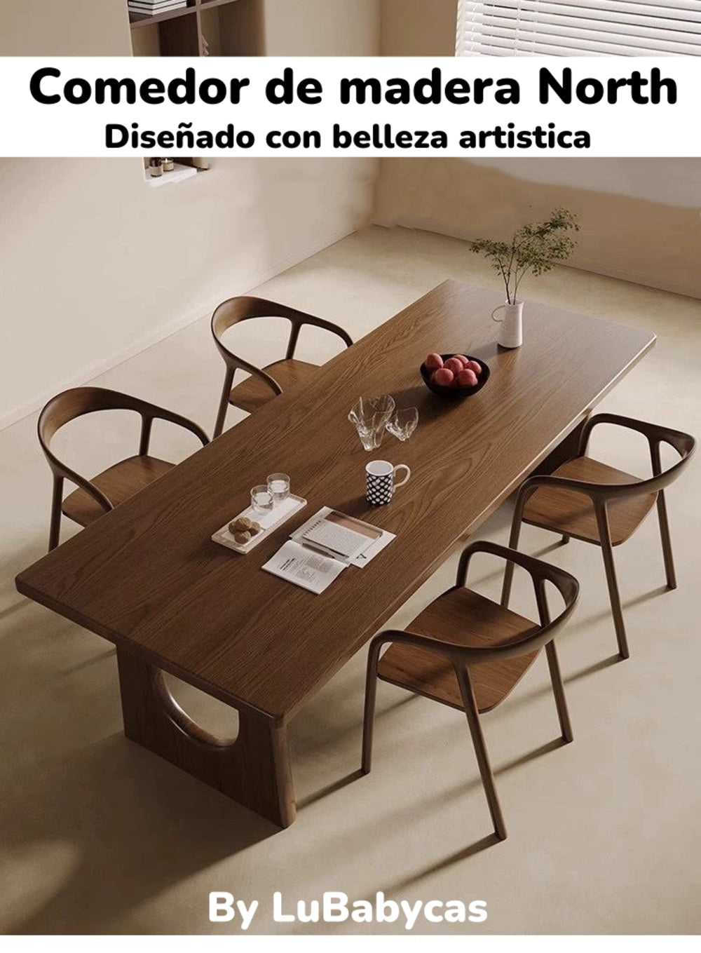 Comedor De Madera North 160/180cm By LuBabycas