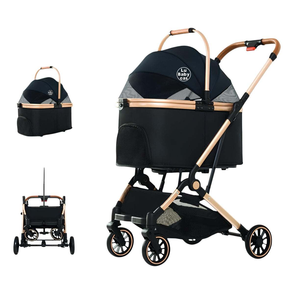 Coche Para Mascotas Premium 2 En 1 C106 LuBabycas