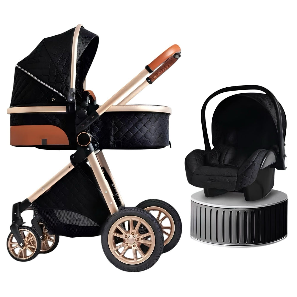 Coche Cuna Con Silla Nido Y Accesorios Deluxe LuBabycas