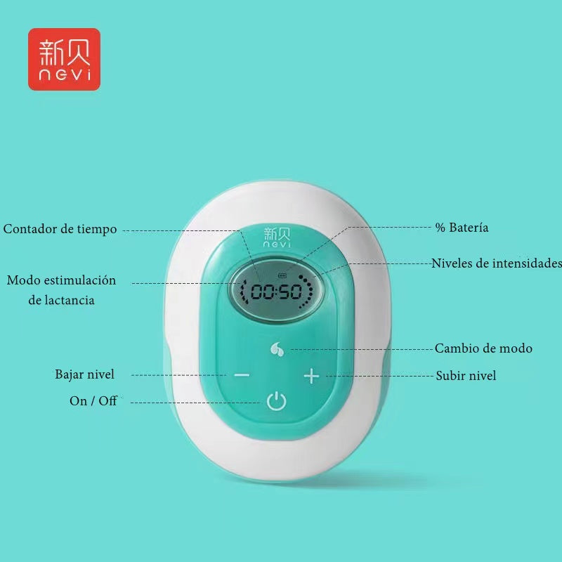 Extractor De Leche Eléctrico 9 Niveles Inalambrico Lubabycas