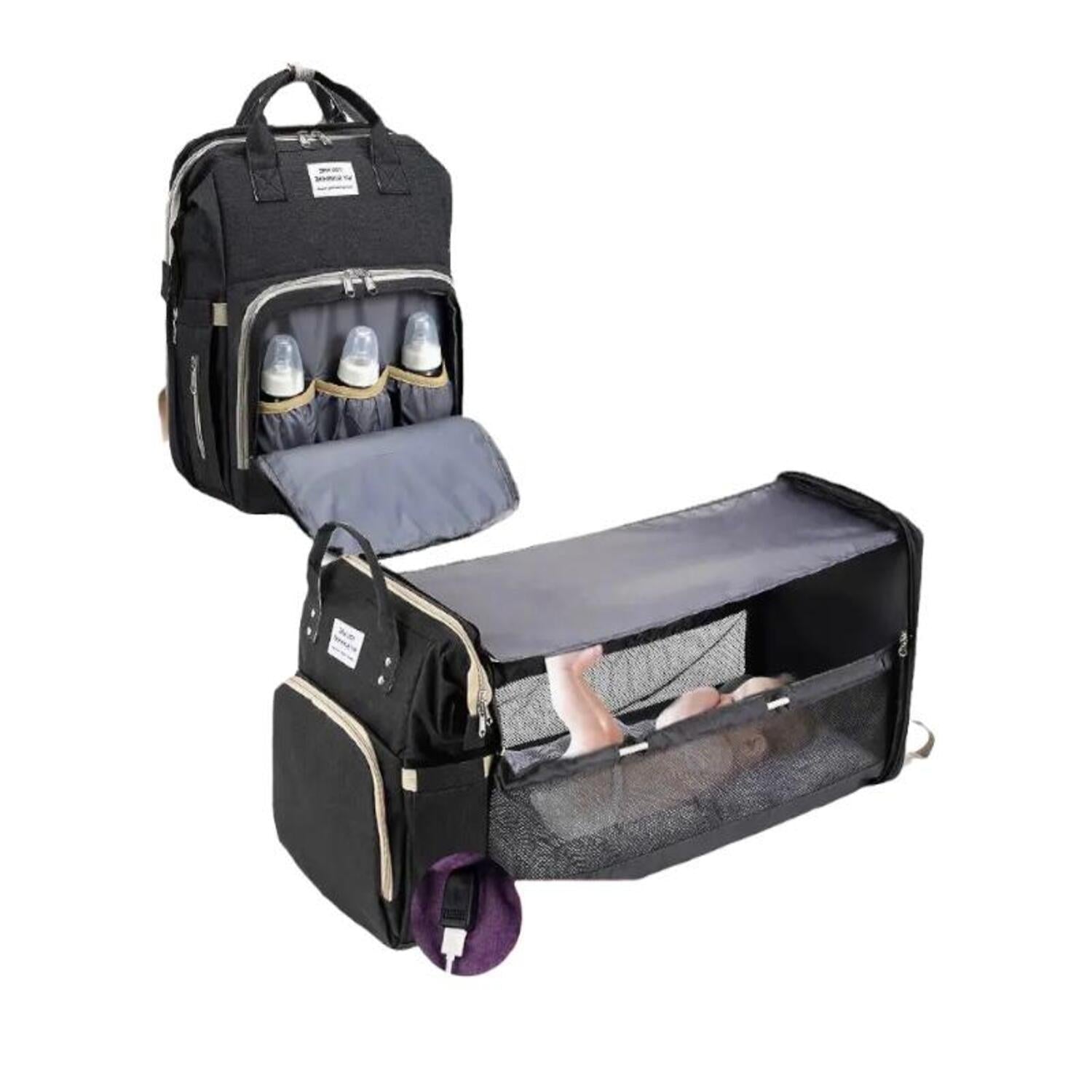 Mochila Maternal TD 2 En 1 By LuBabycas