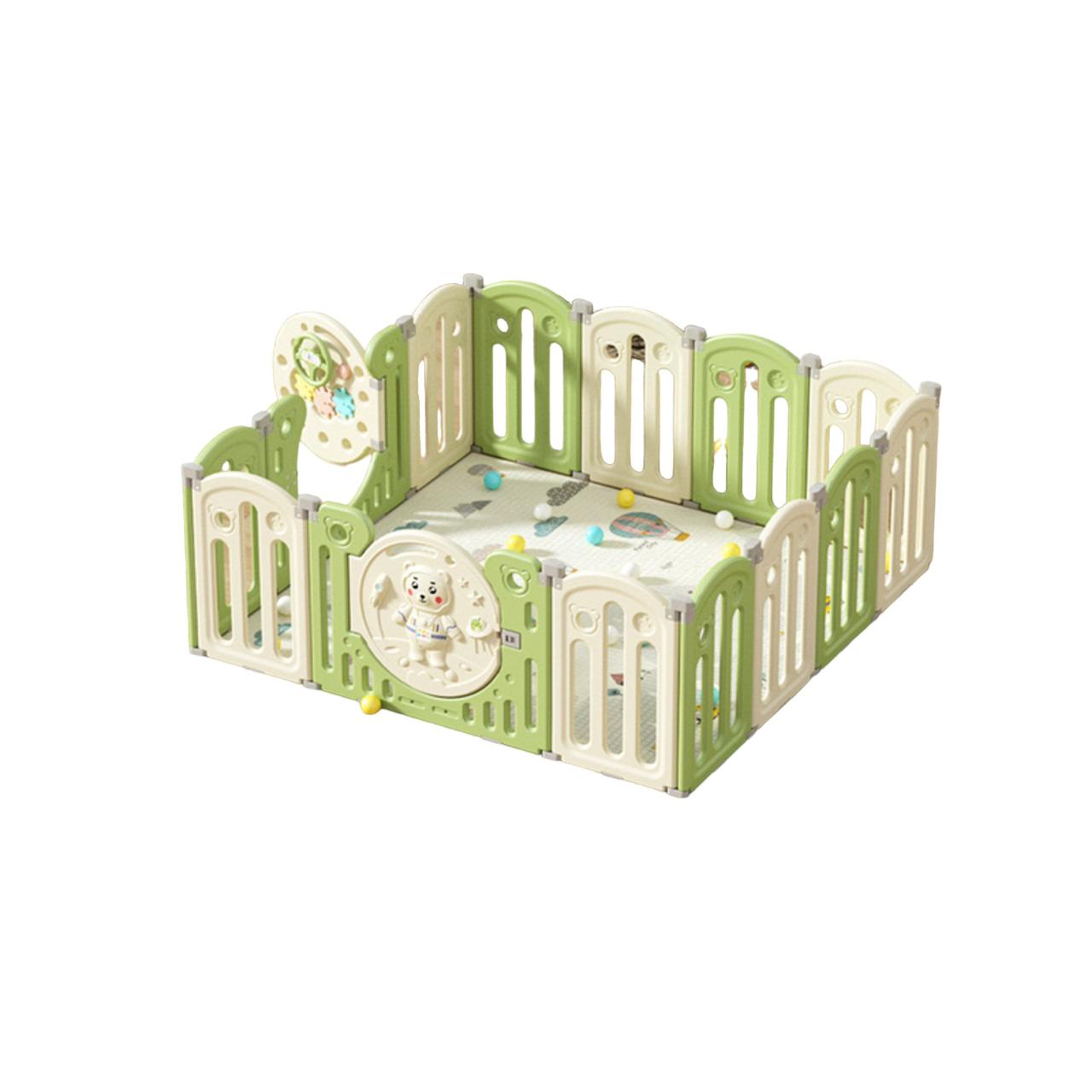 Corral Explorer Con Alfombra Y Pelotas LuBabycas