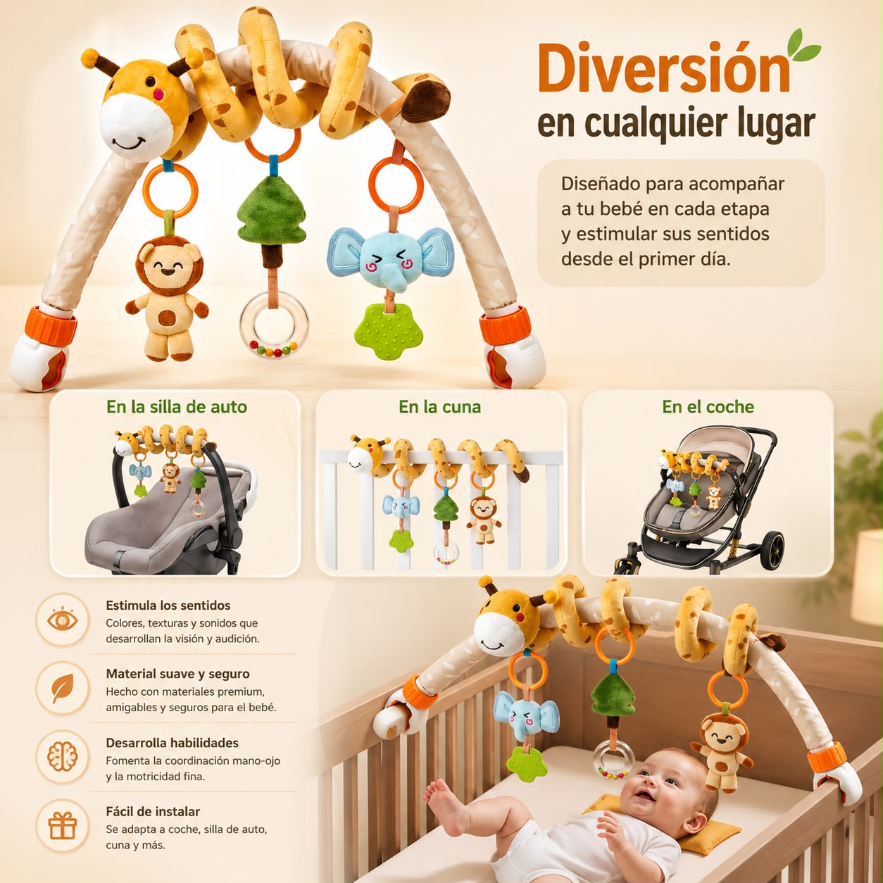 Móvil Para Cuna Coche Multifuncional TM333 LuBabycas