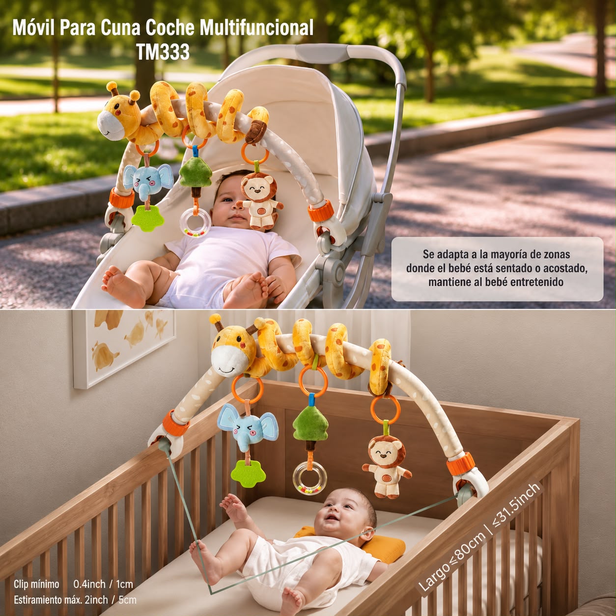Móvil Para Cuna Coche Multifuncional TM333 LuBabycas
